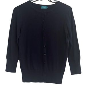 Cielo , Navy Blue, Women’s Long Sleeve Cardigan Size M